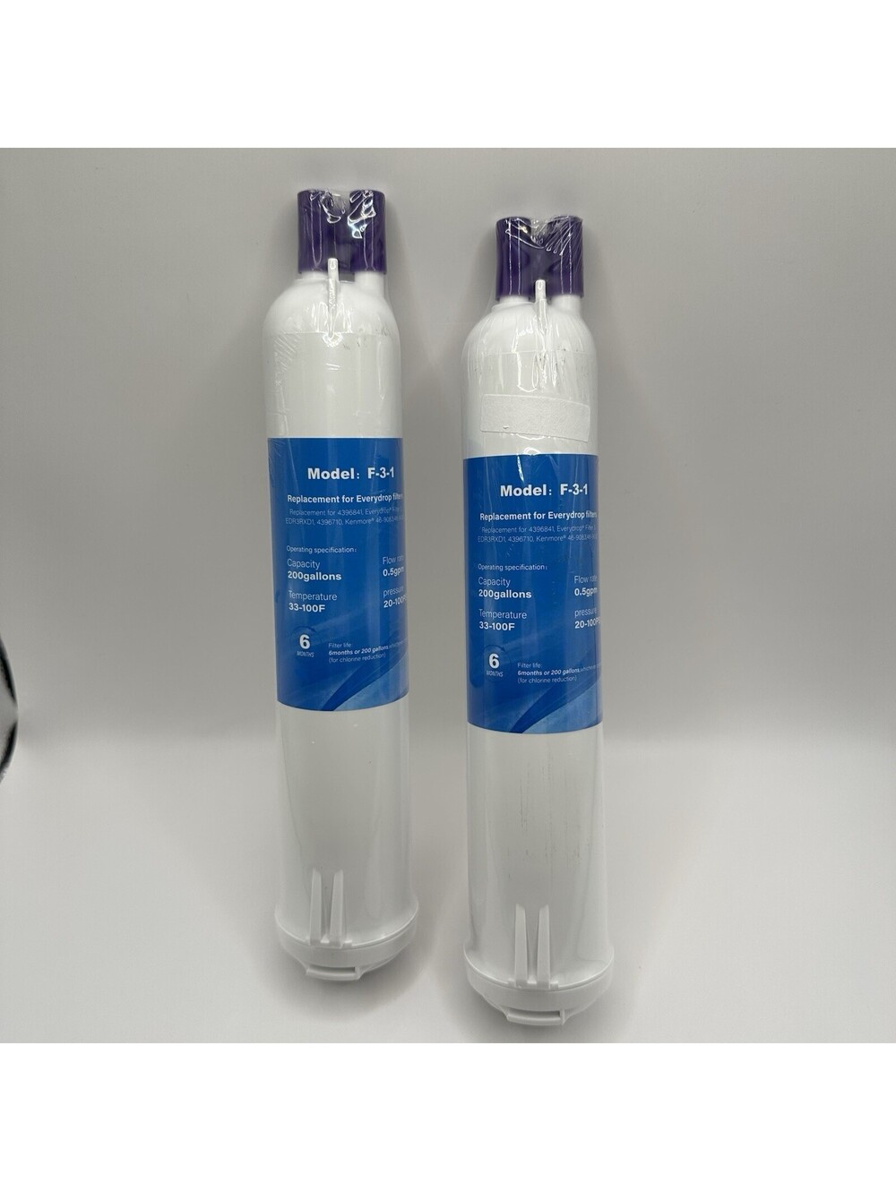 2 NEW Sealed Sureza SR4 Replacement For 4396841/EDR3RXD1/Filter Ice water